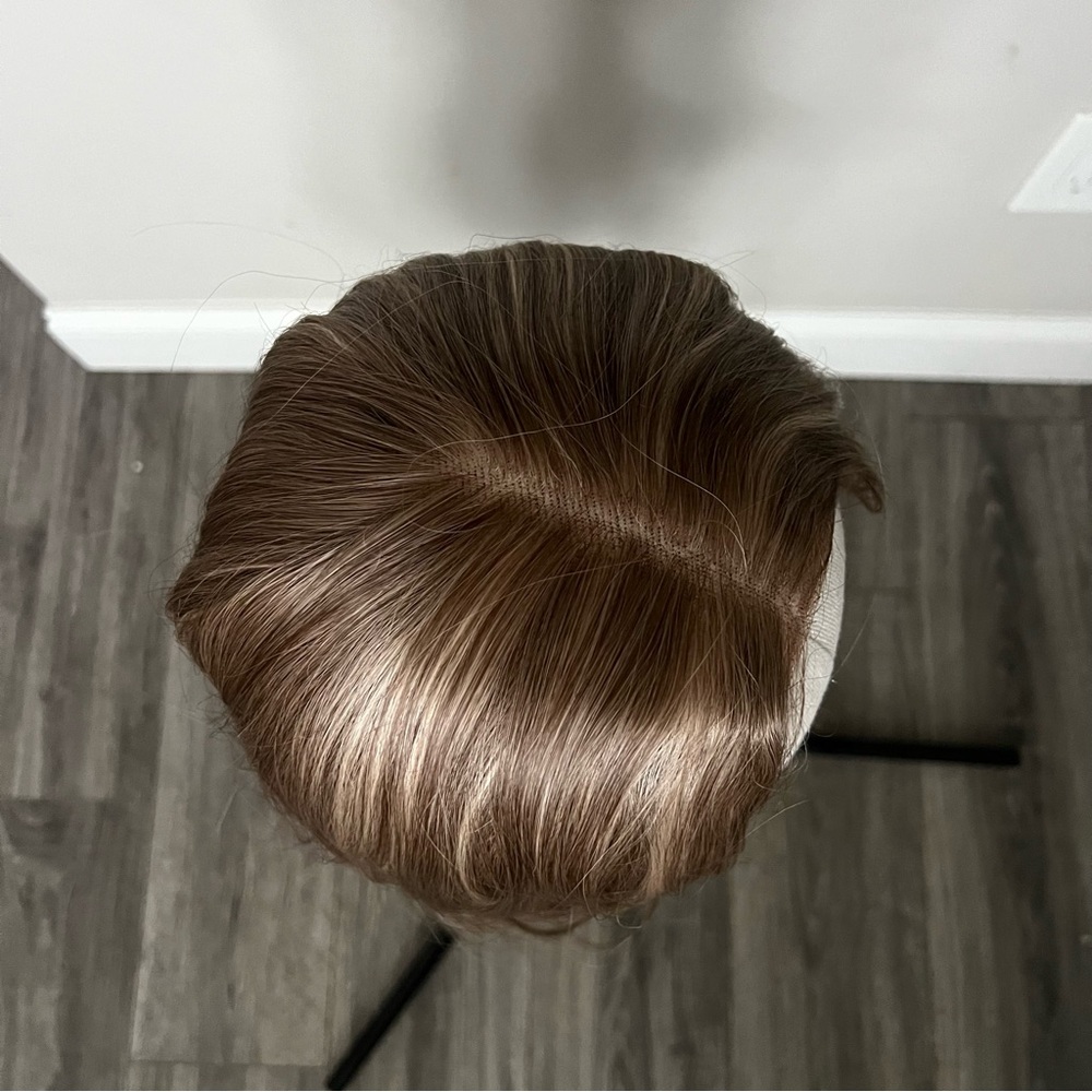21 Inches long Brown/Blonde Highlights Wig - Picture 6 of 16